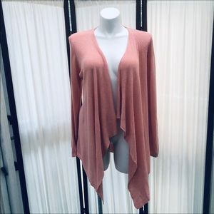 Waterfall Draped Open Cardigan